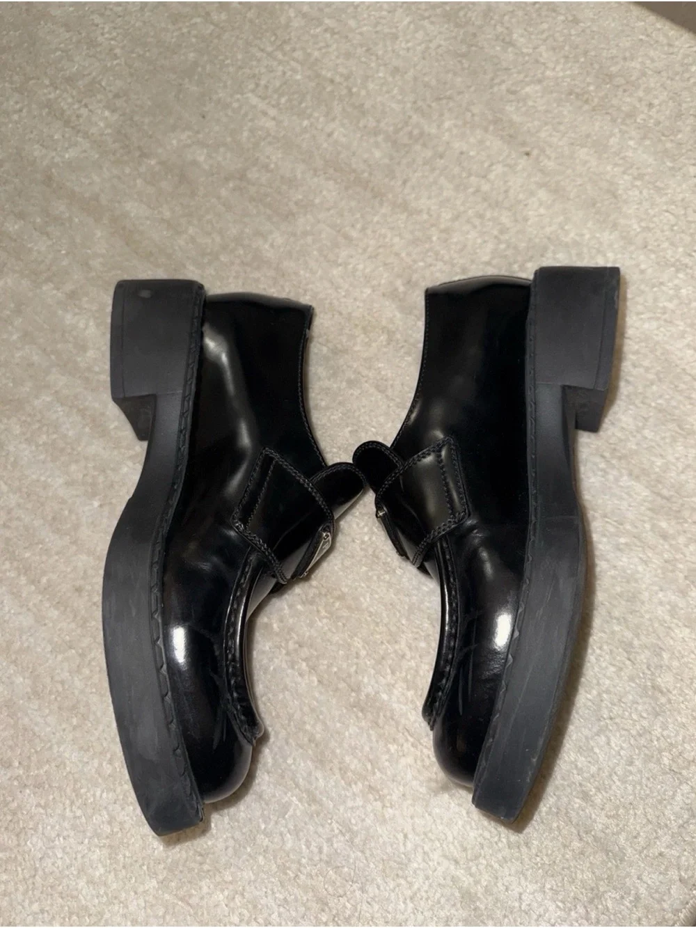 Prada Black Leather Loafers